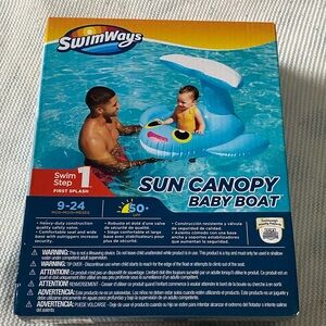 Swimways sun canopy baby float
